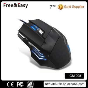 Double Click High Resolution 5500dpi Ergonomic Wired PC Gaming Mouse